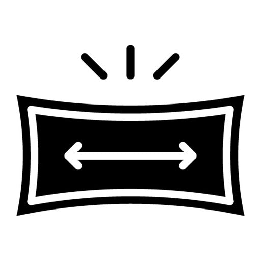 Fabric Stretch Glyph Icon