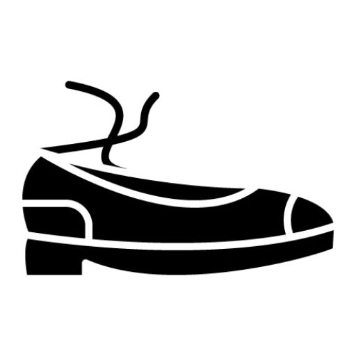 Ballet Shoes Glyph Icon