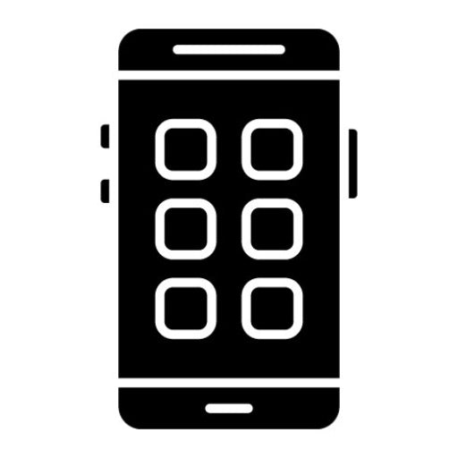 Smartphone Glyph Icon | Entertainment