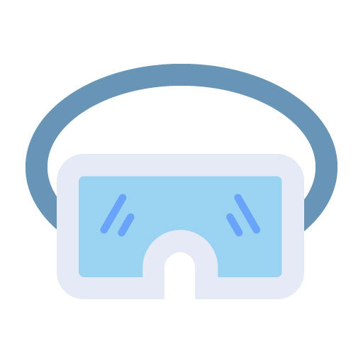 VR Glasses Flat Icon