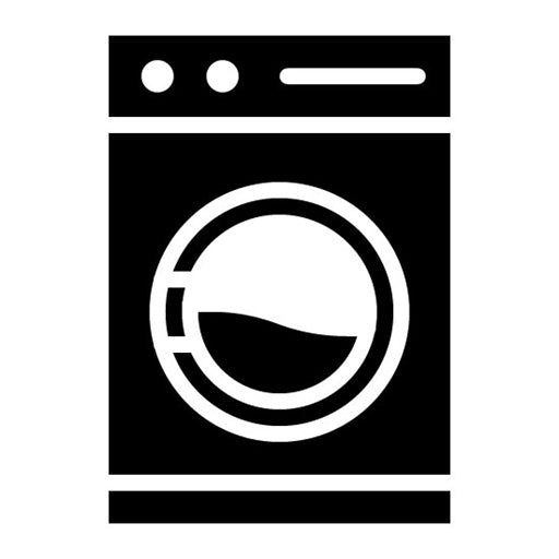 Washing Machine Glyph Icon | Fabric Features