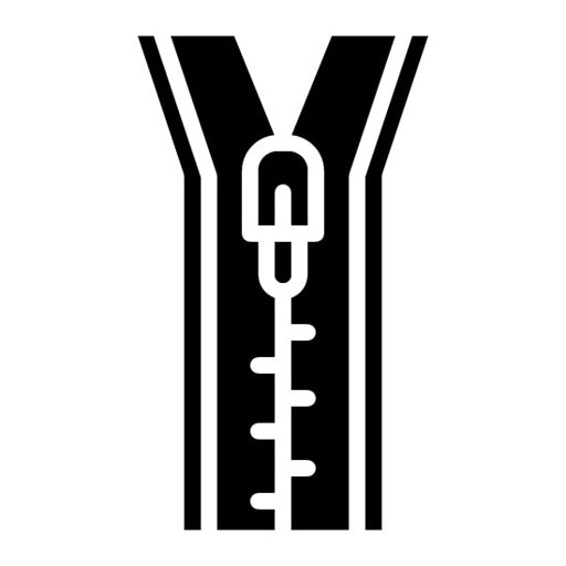 Zipper Glyph Icon | Fabric Features