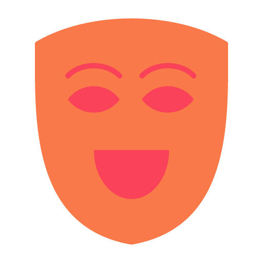 Theatre Mask Flat Icon