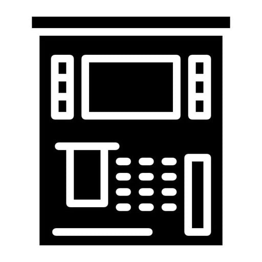 Atm Glyph Icon | Supermarket