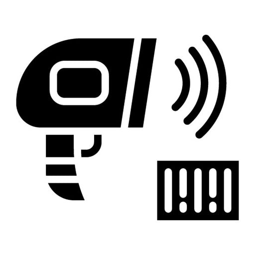 Barcode Reader Glyph Icon