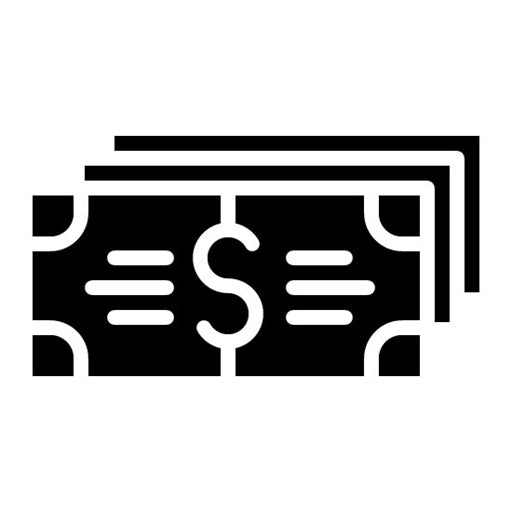 Cash Glyph Icon | Supermarket