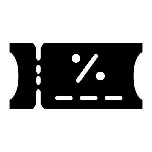 Voucher Glyph Icon | Supermarket