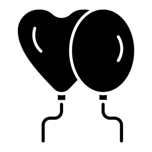 Balloons Glyph Icon | Entertainment