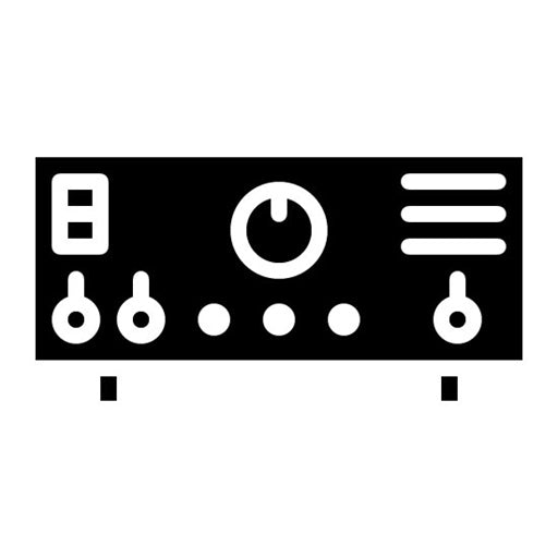 Amplifier Glyph Icon | Instrument