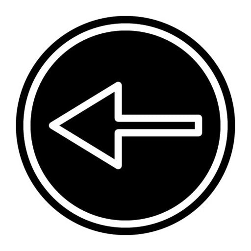 Backward Button Glyph Icon