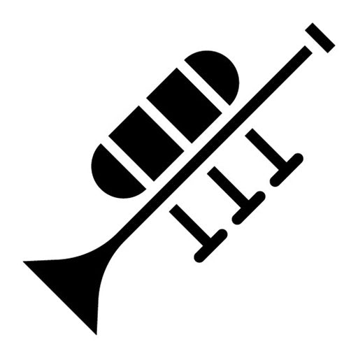 Trumpet Glyph Icon | Instrument
