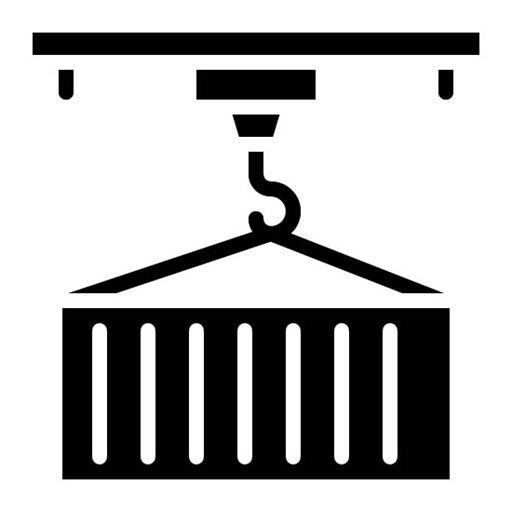 Overhead Cranebox Glyph Icon