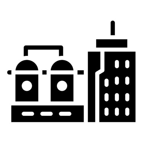 Refinery Glyph Icon | Manufacturing
