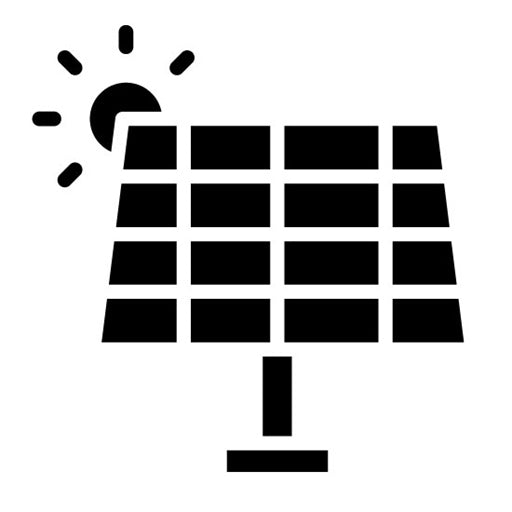 Solar panel Glyph Icon | Manufacturing