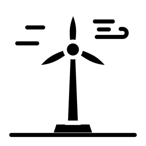 Wind Turbine Glyph Icon | Manufacturing