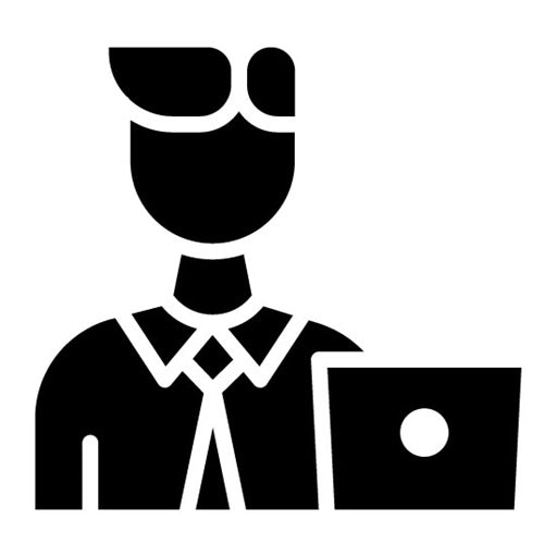 Worker Male Glyph Icon