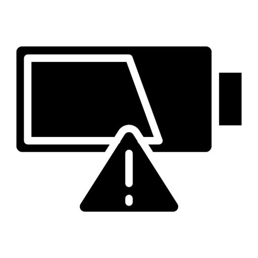 Battery Alert Glyph Icon