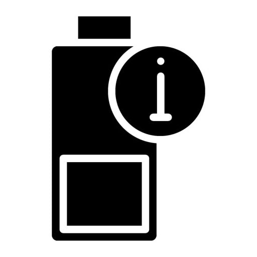 Battery Info Glyph Icon