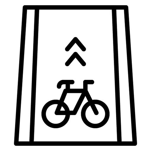 Bike Lane Icon | Battery and Power