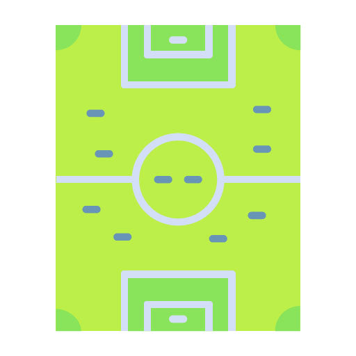 Football Field Flat Icon