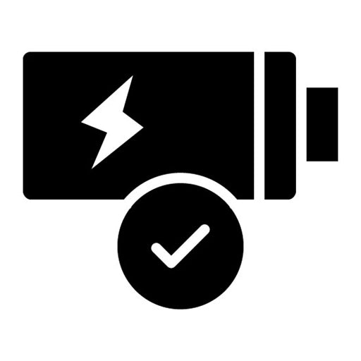 Verified Battery Glyph Icon