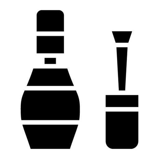 Polish Brush Glyph Icon