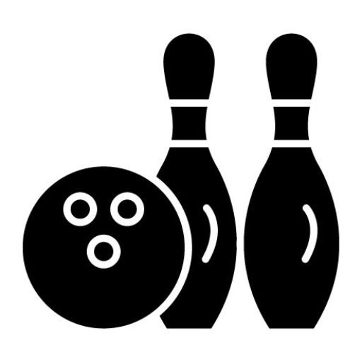 Bowling Glyph Icon | Entertainment