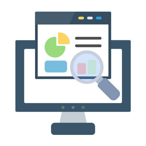 Search Analytics Flat Icon