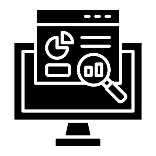 Search Analytics Glyph Icon