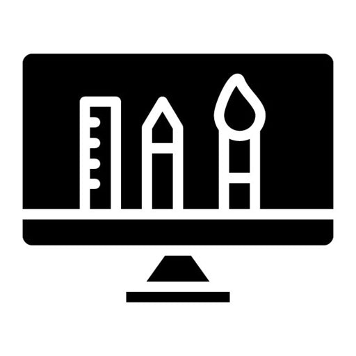 Graphic Design Glyph Icon