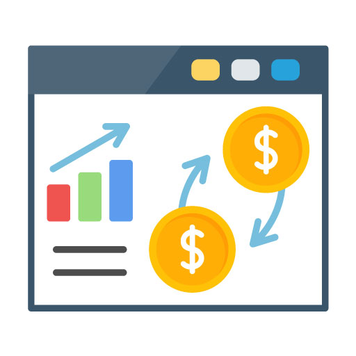 Money Flow Flat Icon