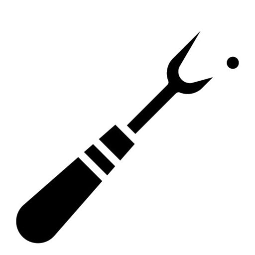 Seam Ripper Glyph Icon