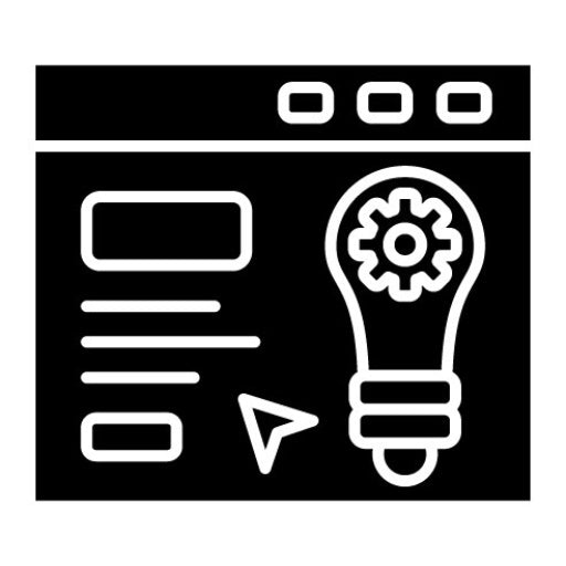 Solution Glyph Icon | SEO and SEM