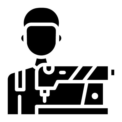 Tailoring Men Glyph Icon