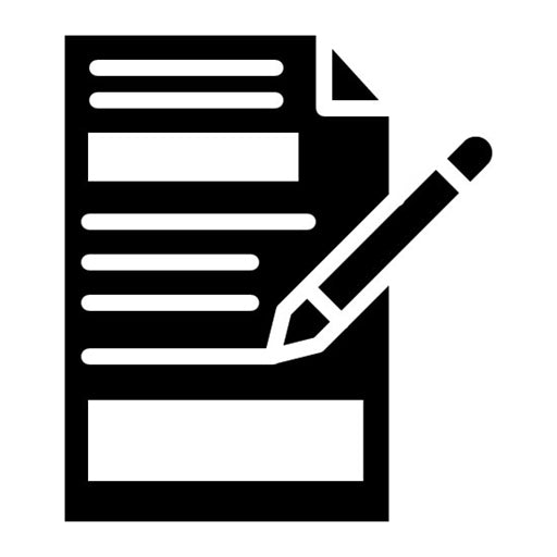 Writing Glyph Icon