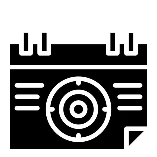 Calendar Glyph Icon | Archery