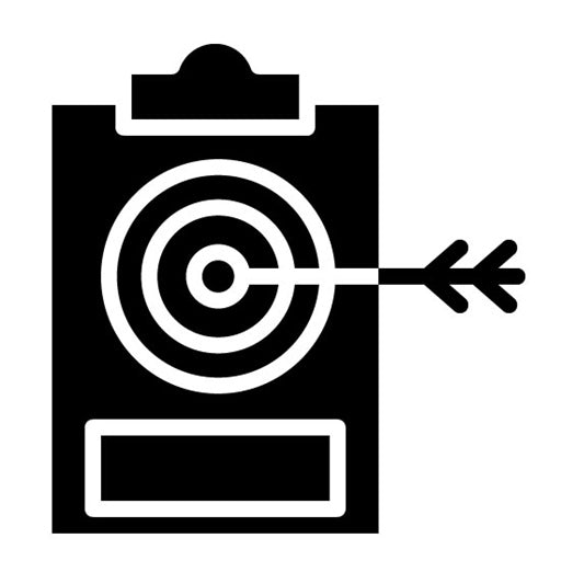 Clipboard Glyph Icon | Archery