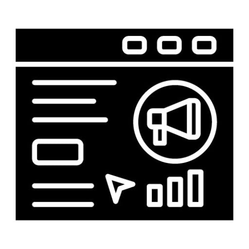 SEM Glyph Icon | SEO and SEM