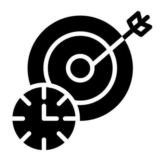 Target Time Glyph Icon