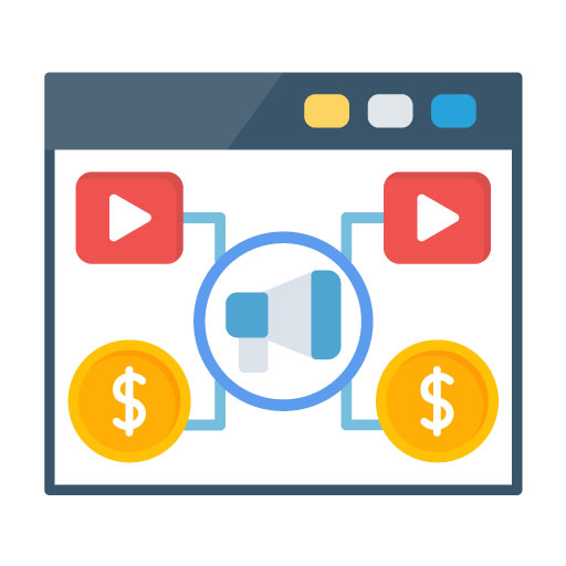 Video Marketing Flat Icon