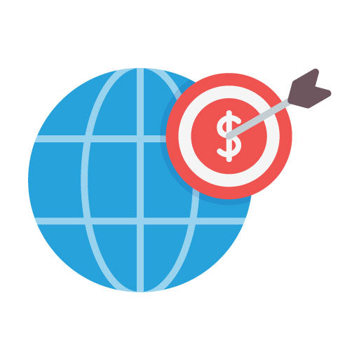 Global Target Flat Icon