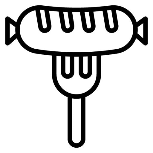 Sausage on Fork Icon