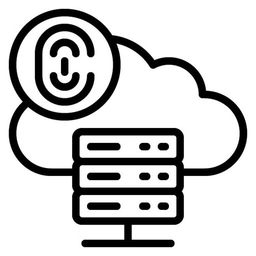 Biometric Cloud Storage Icon