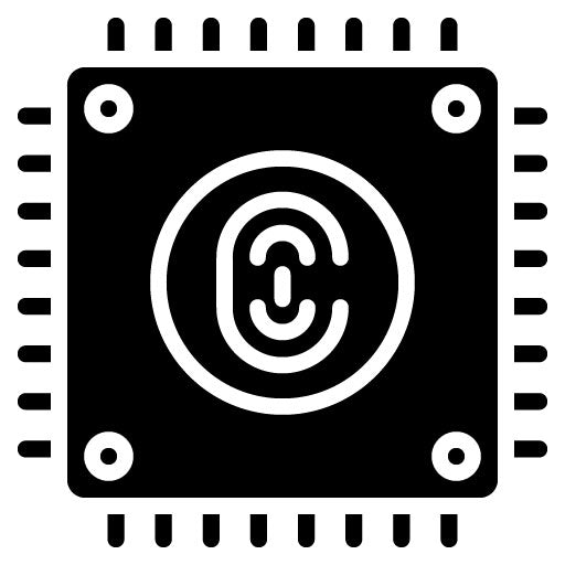 Biometric Cpu Glyph Icon
