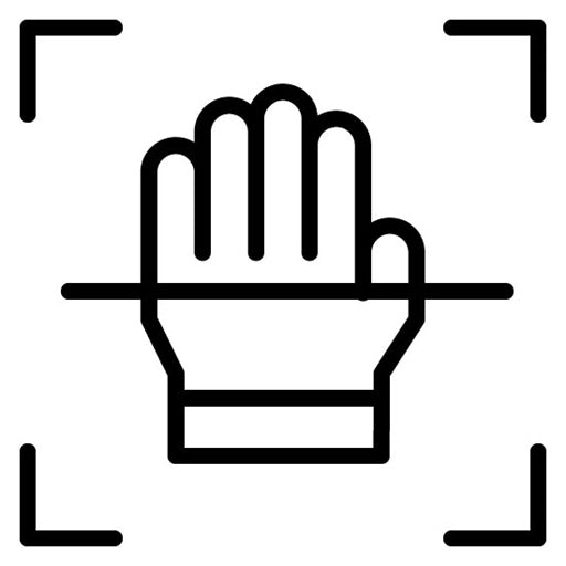 Biometric Hand Icon