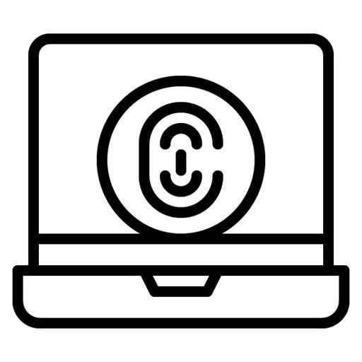 Biometric Laptop Icon
