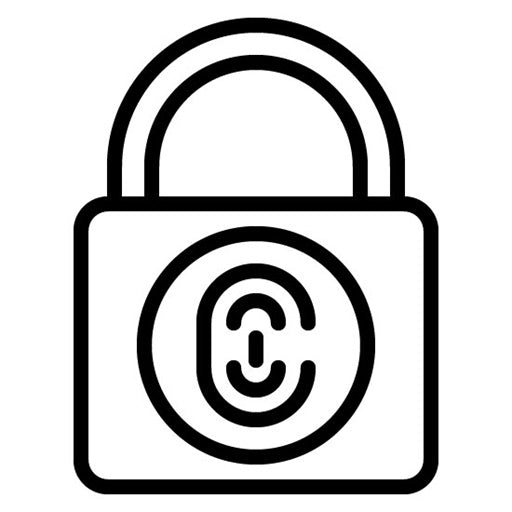 Biometric Padlock Icon