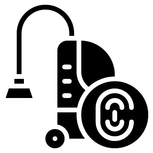 Biometric Vacuum Glyph Icon