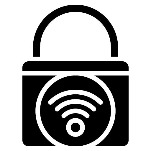 Smart Lock Glyph Icon