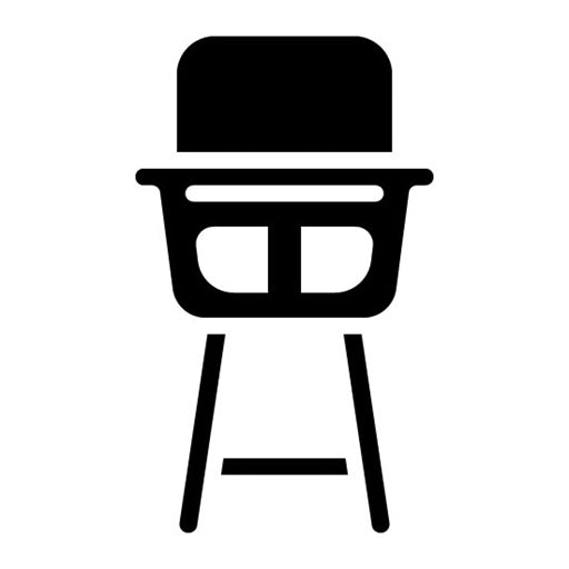 Baby Chair Glyph Icon
